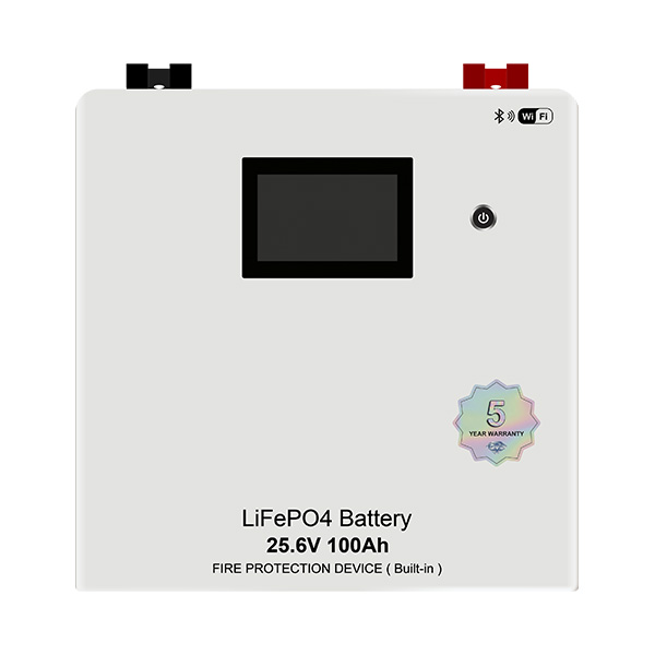 LiFePO4 Battery 25.6V 100Ah FIRE PROTECTION DEVICE（Built-in）