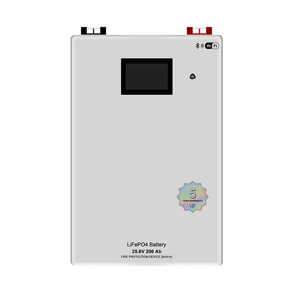 LiFePO4 Battery 25.6V 200 Ah FIRE PROTECTION DEVICE (Built-in)